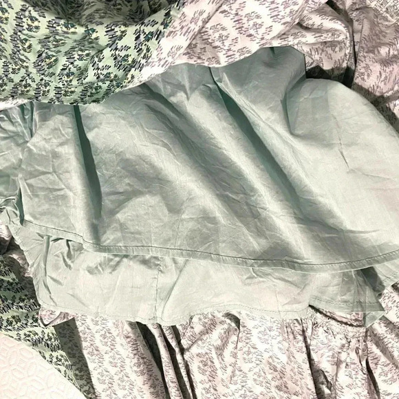 RHODE Salena Halter Dress Jawahar Garden-Print Mint Green Cotton-Poplin NWT, XL - Picture 12 of 12